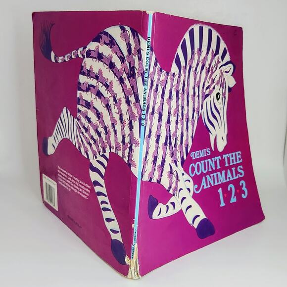 Vintage 80s Demi’s Count the Animals 1 2 3 Rare HTF Children’s Counting Book - Picture 3 of 16